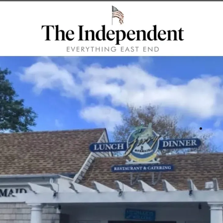 A restaurant with the logo of the independent.